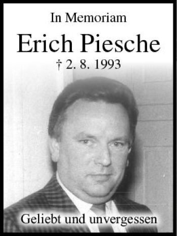 Traueranzeige von Erich Piesche von VRM Trauer