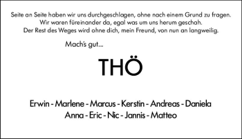 Traueranzeige von Machs gut  von vrm-trauer