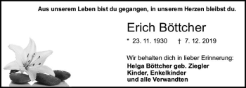 Traueranzeige von Erich Böttcher von vrm-trauer