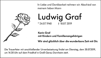 Traueranzeige von Ludwig Graf von vrm-trauer
