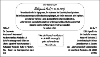 Traueranzeige von Hildegunde Rech von vrm-trauer