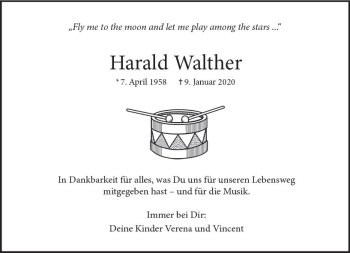 Traueranzeige von Harald Walther von vrm-trauer