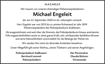 Traueranzeige von Michael Engeleit von vrm-trauer