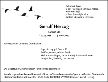 Traueranzeige von Gerulf Herzog von vrm-trauer