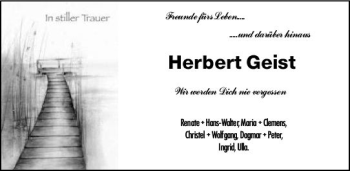 Traueranzeige von Herbert Geist von vrm-trauer