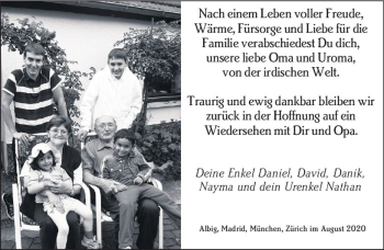 Traueranzeige von Edith Dexheimer von vrm-trauer