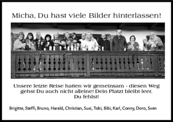 Traueranzeige von Micha  von vrm-trauer
