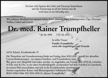 Traueranzeige von Rainer Trumpfheller von vrm-trauer
