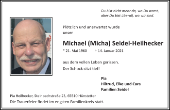 Traueranzeige von Michael 