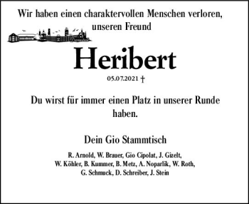 Traueranzeige von Heribert  von vrm-trauer