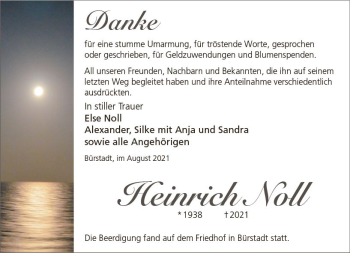 Traueranzeige von Heinrich Noll von vrm-trauer