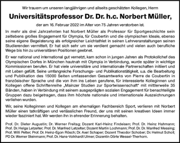 Traueranzeige von Norbert Müller von vrm-trauer AZ Mainz