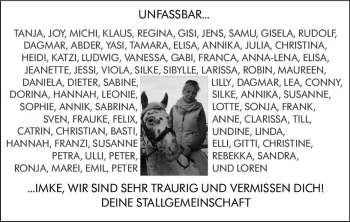 Traueranzeige von Imke Groth von vrm-trauer Darmstädter Echo