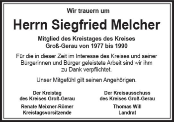 Traueranzeige von Siegfried Melcher von vrm-trauer Groß-Gerauer Echo