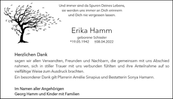 Traueranzeige von Erika Hamm von vrm-trauer Darmstädter Echo