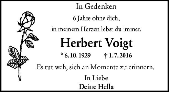 Traueranzeige von Herbert Voigt von vrm-trauer AZ Mainz Traueranzeige von Herbert Voigt von vrm-trauer AZ Mainz