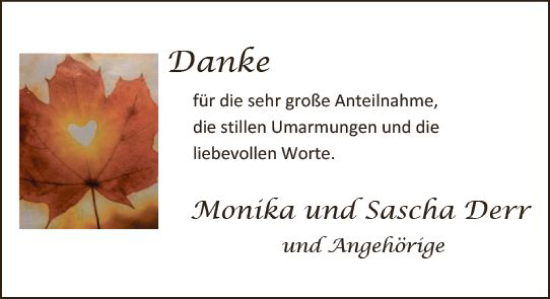 Traueranzeige von Danke  von Wiesbadener Kurier