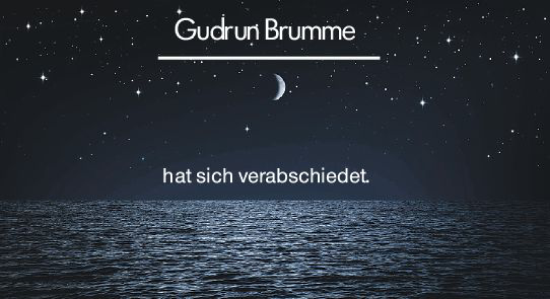 Traueranzeige von Gudrun Brumme von Rüsselsheimer Echo