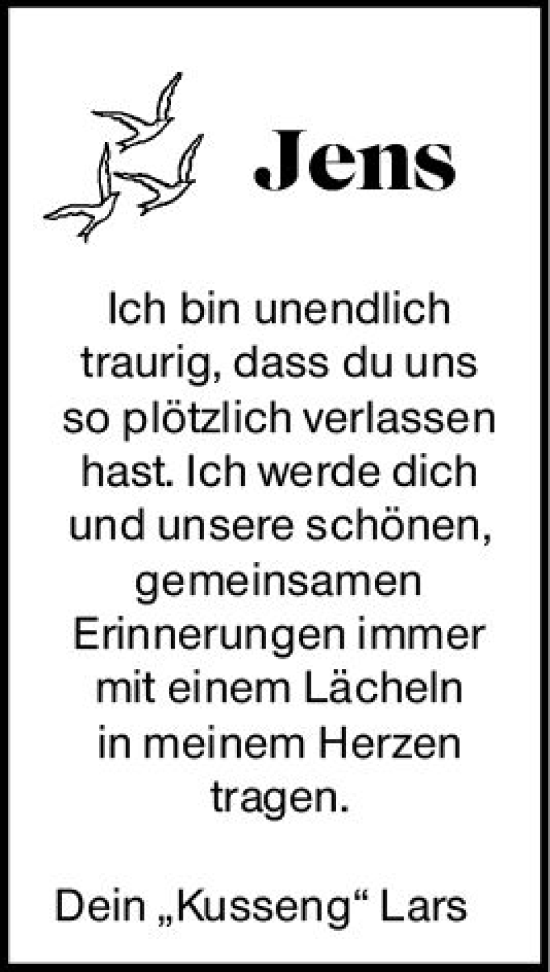 Traueranzeige von Jens Illner von Wiesbadener Kurier gesamt