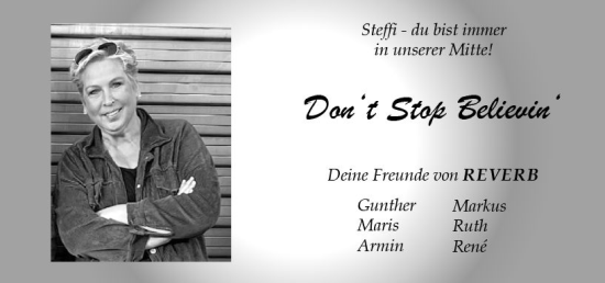 Traueranzeige von Steffi  von Dill Block