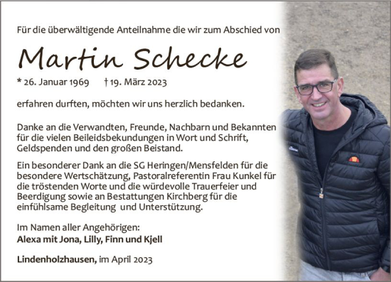 Traueranzeige von Martin Schecke von Nassauische Neue Presse