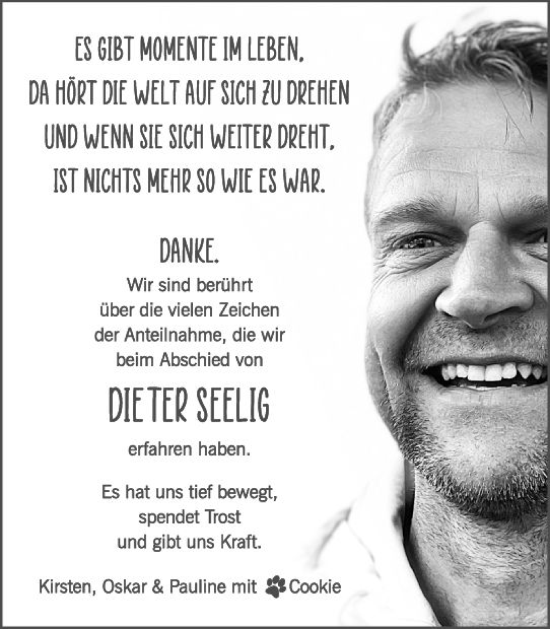 Traueranzeige von Dieter Seelig von Darmstädter Echo