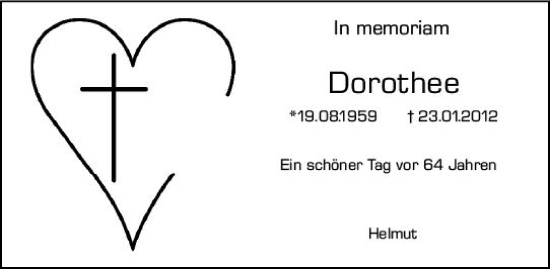 Traueranzeige von Dorothee Kamieth von Darmstädter Echo
