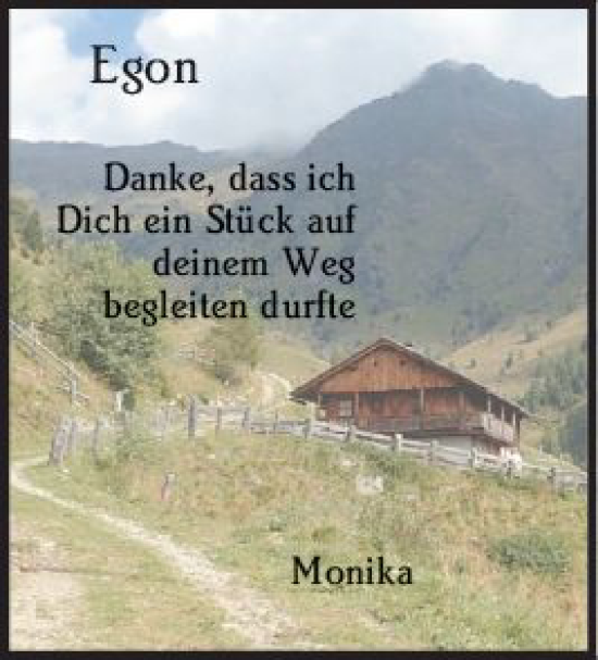 Traueranzeige von Egon  von Allgemeine Zeitung Mainz