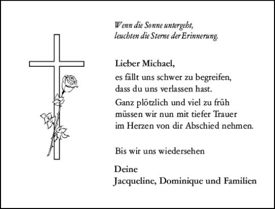 Traueranzeige von Michael  von Darmstädter Echo