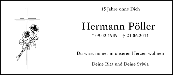 Traueranzeige von Hermann Pöller von Rüsselsheimer Echo