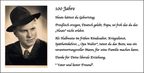 Traueranzeige von Walter  von Starkenburger Echo
