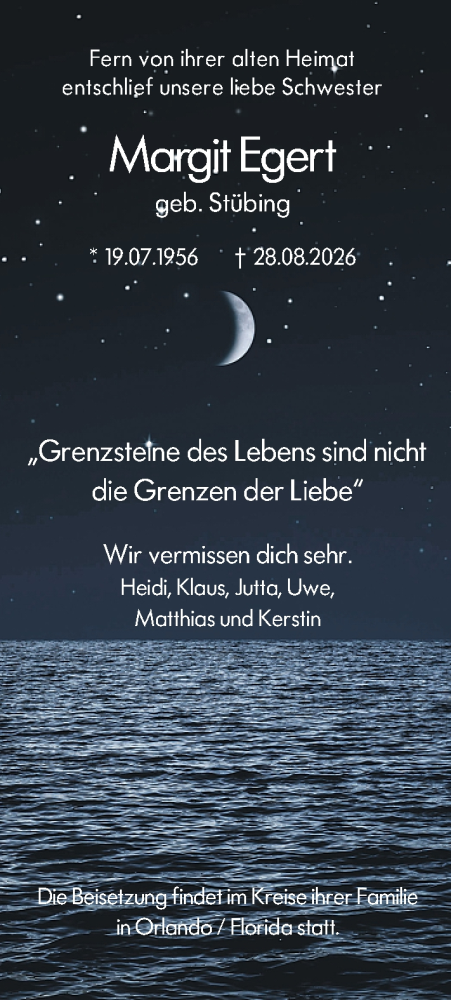Traueranzeige von Margit Egert von Idsteiner Land/Untertaunus