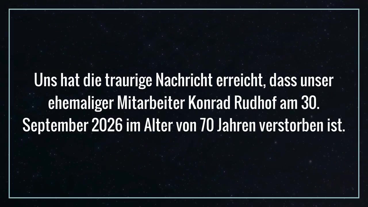 Video zum Nachruf 1