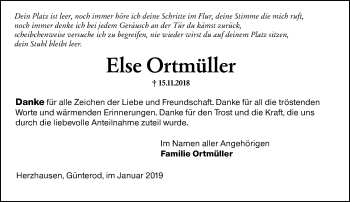 Traueranzeige von Else Ortmüller von 205 HA - Hinterländer Anzeiger (130)