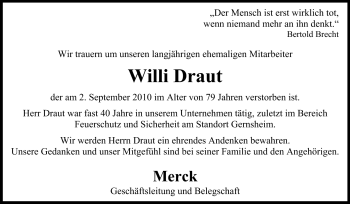Traueranzeige von Willi Meister von Rüsselsheimer Echo, Groß-Gerauer-Echo, Ried Echo