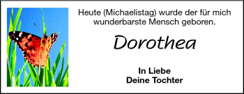 Traueranzeige von Dorothea Reichert von Darmstädter Echo, Odenwälder Echo, Rüsselsheimer Echo, Groß-Gerauer-Echo, Ried Echo