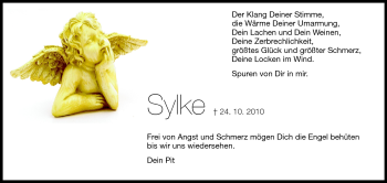 Traueranzeige von Sylke - von Echo-Zeitungen (Gesamtausgabe)