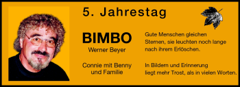 Traueranzeige von Werner Beyer von Darmstädter Echo, Odenwälder Echo, Rüsselsheimer Echo, Groß-Gerauer-Echo, Ried Echo