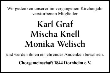 Traueranzeige von Karl Graf von Rüsselsheimer Echo, Groß-Gerauer-Echo, Ried Echo