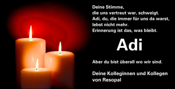 Traueranzeige von Adi - von Echo-Zeitungen (Gesamtausgabe)