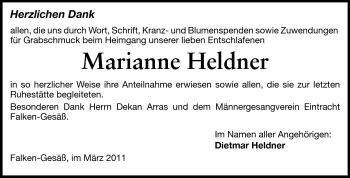 Traueranzeige von Marianne Heldner von Odenwälder Echo