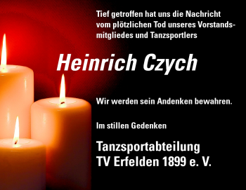 Traueranzeige von Heinrich Czych von Rüsselsheimer Echo, Groß-Gerauer-Echo, Ried Echo