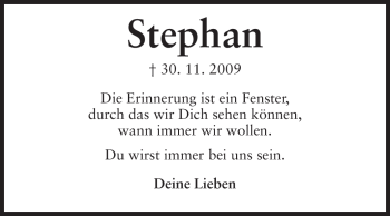 Traueranzeige von Stephan  von Rüsselsheimer Echo, Groß-Gerauer-Echo, Ried Echo