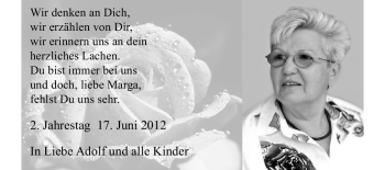 Traueranzeige von Margaretha Hilkert von Starkenburger Echo