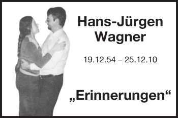 Traueranzeige von Hans-Jürgen Wagner von Rüsselsheimer Echo, Groß-Gerauer-Echo, Ried Echo
