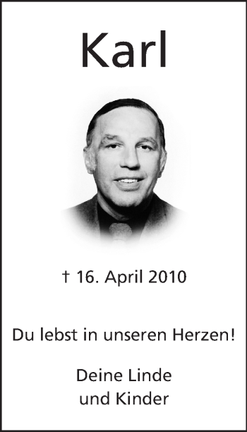 Traueranzeige von Karl Bohländer von Odenwälder Echo