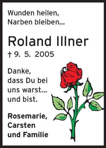 Traueranzeige von Roland Illner von Echo-Zeitungen (Gesamtausgabe)