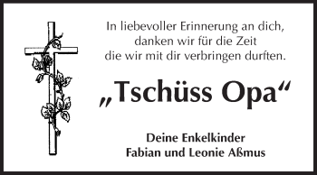 Traueranzeige von Kurt Hermann Aßmus von Echo-Zeitungen (Gesamtausgabe)