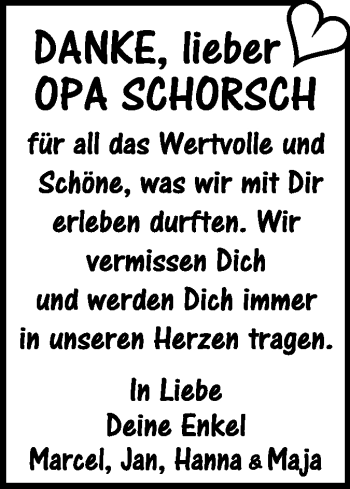 Traueranzeige von Georg Herbert von Rüsselsheimer Echo, Groß-Gerauer-Echo, Ried Echo