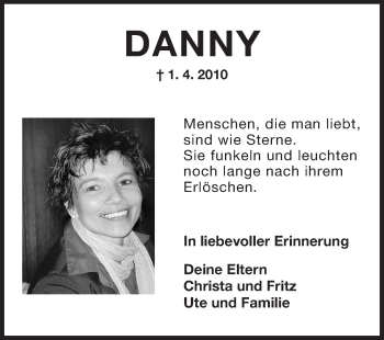 Traueranzeige von Danny  von Rüsselsheimer Echo, Groß-Gerauer-Echo, Ried Echo